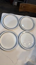 DANSK Bistro Christianshavn Blue Dinner Plates 10.25" Set of 4 Portugal