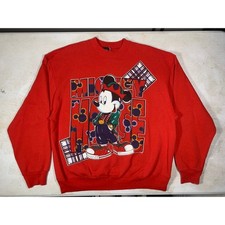 Vintage Mickey Unlimited Jerry Leigh Red Mickey Mouse Graphic Sweatshirt OSFA