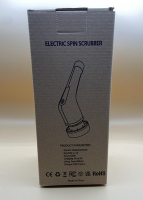 Electric Spin Scrubber   Cordless 2-Speed Cleaner with 6 Brush Heads