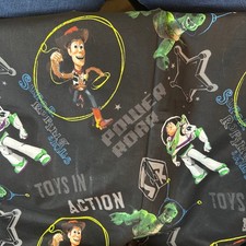 Disney Toy Story Fabric 2011 Toys In Action Woody Buzz Rex 3.89 Yards x 44"