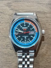 Vintage Seiko 5 Automatic Watch Day/Date Japanese Mechanical Wristwatch Retro UK