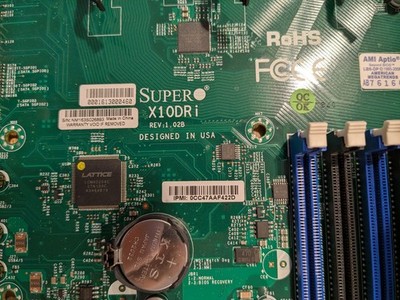 Supermicro X10DRi EATX LGA 2011-3 +2x E5-2620v3 Xeon CPUs +