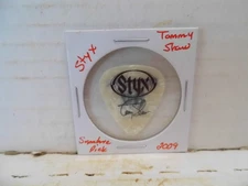 STYX "TOMMT SHAW" SIGNATURE 2009 GUITAR PICK~READ DESCRIPTION #38~3