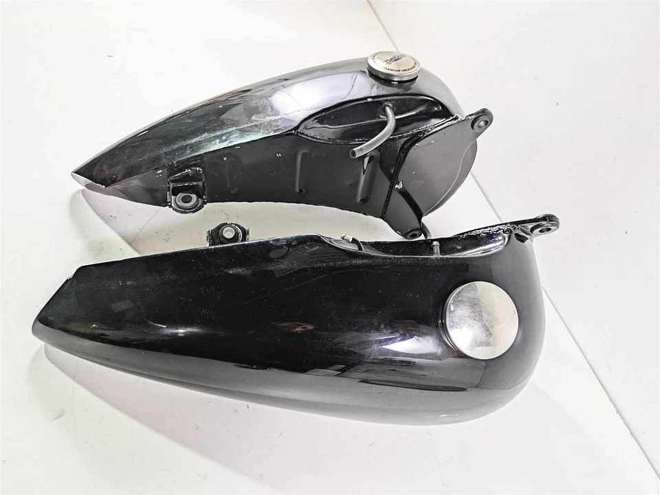 Big Dog Pitbull 2002 tanque dividido gasolina combustible izquierdo y derecho limpio Foto 3 de 4