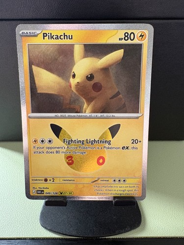 Pikachu set 27/30 Celebration Pokemon 30th Anniversary TCG limited edition
