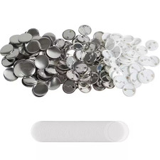 500 Sets 1.25 In. 32Mm Pin Back Button Parts DIY round Button Badge Parts Set In