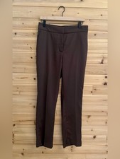 Quince Size 8 Chocolate Brown Mid Rise Straight Leg Dress Pants Office Career