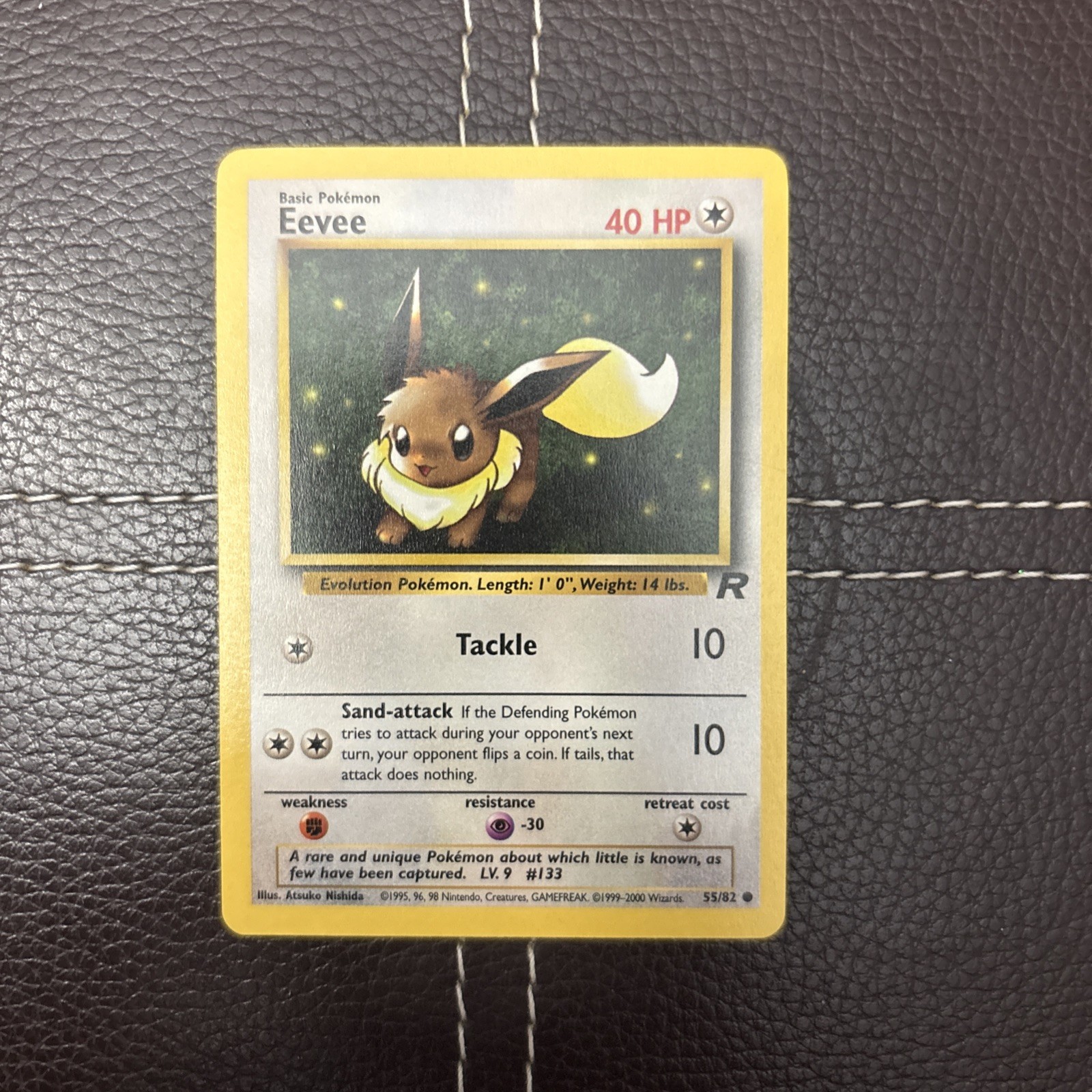 Pokemon TCG - Eevee - 55/82 - Team Rocket - NM Unlimited Common (2000)