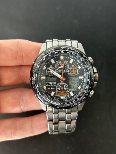 Citizen Promaster Skyhawk U600-S049570 Eco-Drive Titanium Radio Controlled Watch