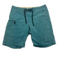 Patagonia Board Shorts Mens 34 Teal Hydropeak 19in Stretch Surf Swim Style Tate