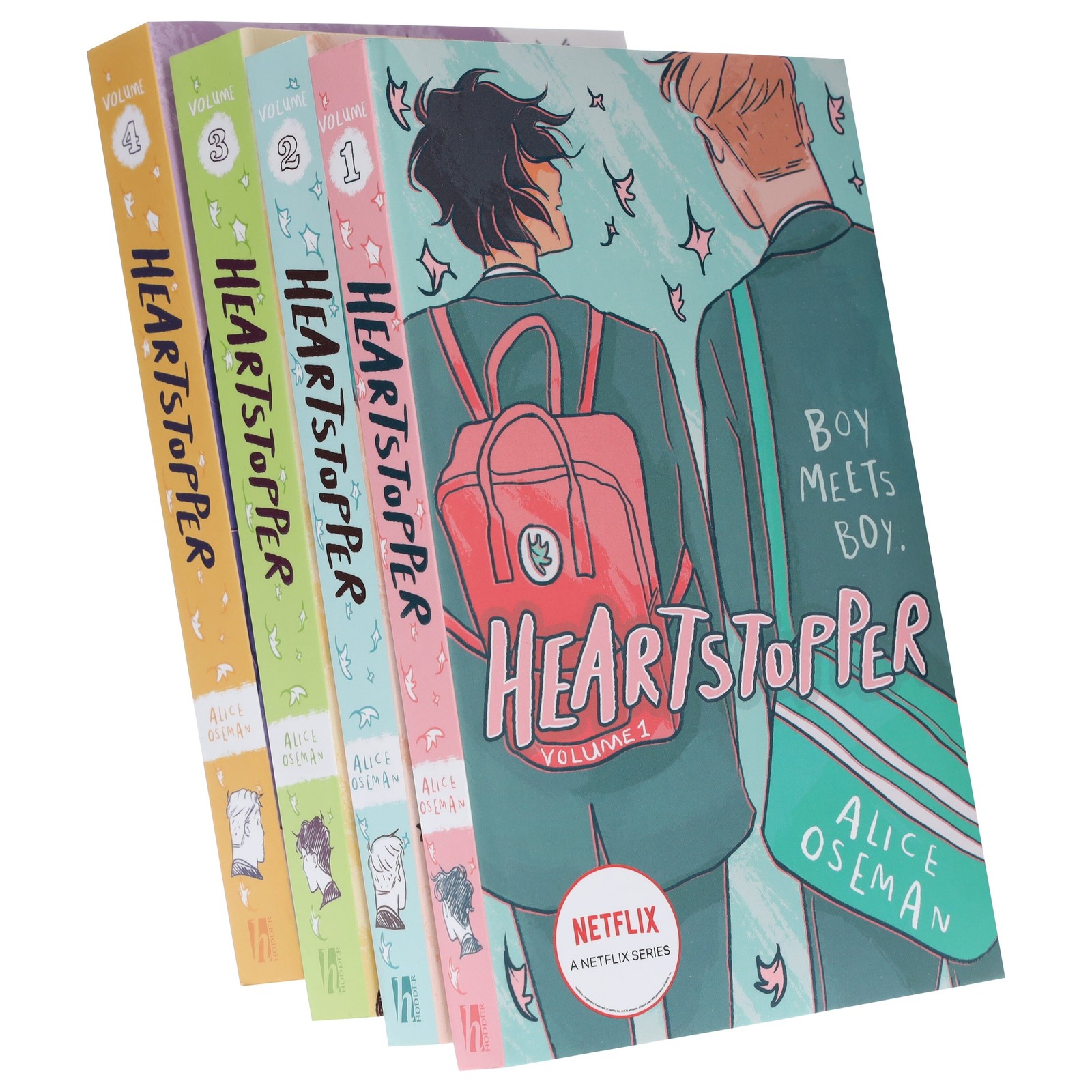 Heartstopper by Alice Oseman: Volumes 1-4 Collection Set - Ages 13+ - Paperback