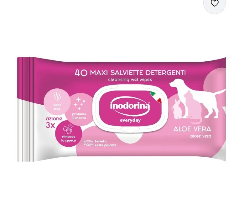 Inodorina Salviette All'aloe Vera - Set %: 12 X 40 Pz - Immagine 2