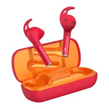 Defunc TWS Écouteurs Sans Fil Bluetooth 5.2 IPX5 Étanche Modèle True Sport, Rouge