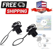Inflatable Boat Air Valve,2PCS Inflatable Boat Spiral Air Plugs One-Way Infla...