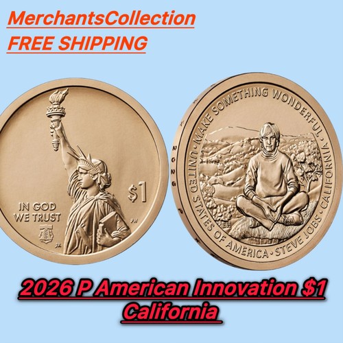 2026-P American Innovation $1 Coin - California