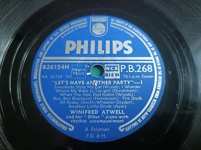 Winifred Atwell And Her Other Piano Let's Have Another Party 10'' 78 1st UK Press