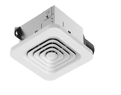 Ceiling/Wall Mount, No Cut Clip-Lock Installation, Square Exhaust Fan 50CFM