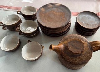 Vintage Midcentury Teeservice 6 Personen Berchtesgaden Keramik