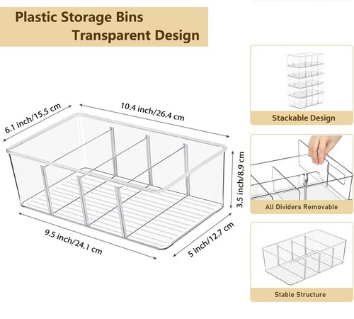 Pantry Organizers and Storage - 4 Pcs Kitchen Organizers and Storage for Frid... - Bild 2 von 7