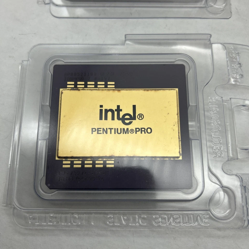 NEW Vintage Intel Pentium Pro Processor 180MHz CPU Sealed Retail Boxed 1996 - Image 4 of 4