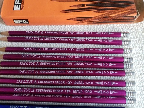 SET 24pcs VINTAGE EBERHARDT FABER 2=B + BEROL TURQUOSE-3H-GRAPHITE PENCILS NOS^ - Picture 6 of 9