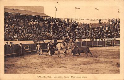 Morocco - CASABLANCA - Bull racing - A good spade - Ed. Flandrin