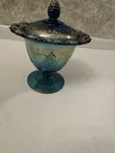 vintage carnival glass colony harvest grape
