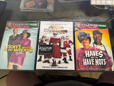 LOT OF 3 NEW SEALED TYLER PERRY DVDS - 2 PROMOS (PLAY) & 1 CHRISTMAS (MOVIE)