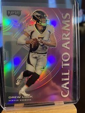 2020 NFL Panini Playoff Call To Arms Drew Lock Pink Prizm Holo No. 14