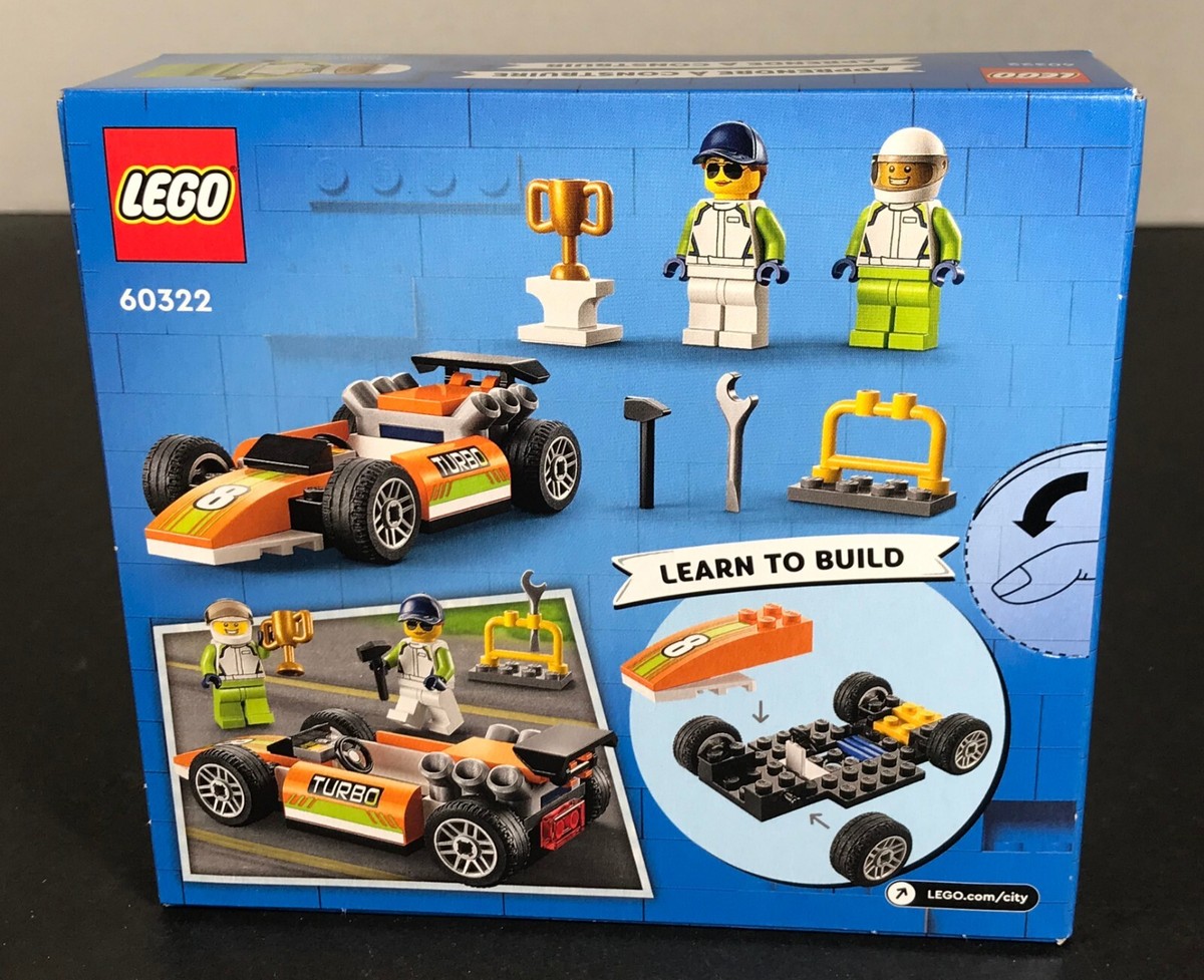 LEGO City RACE CAR 60322 F1 Style Racing Trophy Driver Mechanic