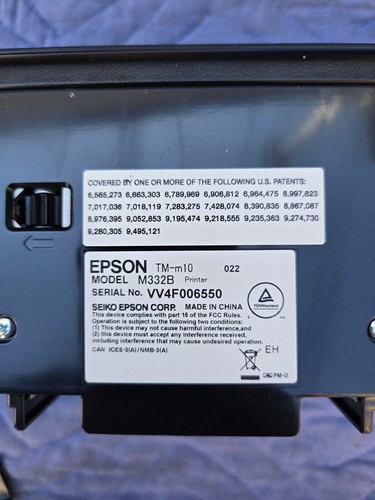 EPSON TM-M10 M332B Thermo Kassen-Bondrucker mit Adapter & USB - Bild 5 von 5