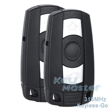 2 for BMW CAS3 3 5 Series X5 X6 2006+ Keyless-Go Proximity Remote Key Fob 315MHz
