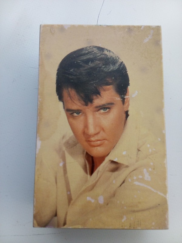 Wooden Elvis Presley Keepsake Box