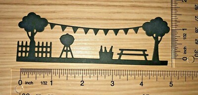  5 BBQ cardstock paper die cut embellishments scrapbook