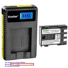 Kastar Battery LCD Charger for Canon NB-2L NB-2LH  Canon PowerShot S80 ZR100