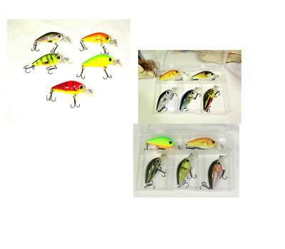 Ngh.Shop CRANKBAIT WOBBLER KUNSTKÖDER SET ANGEL KÖDER ZUM HECHT BARSCH ANGELN