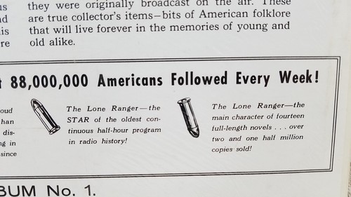 1960er THE LONE RANGER ALBUM VINYL LP RADIO BROADCAST ABENTEUER NUMMER 1 & 2 - Bild 19 von 23
