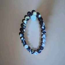 Orca agate Stretchy Bracelets 8mm
