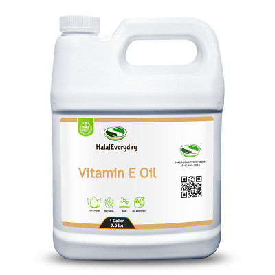 Vitamin E Oil 1 Gallon 7.5 lbs - Synthetic Non-GMO Smooth Full Spectrum