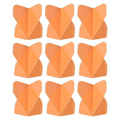 Flights Dart, 9er Pack PET Standard Darts für Weichstahlspitze, orange