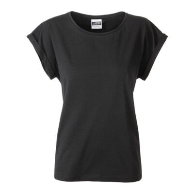 James & Nicholson T-Shirt, Bio-Baumwolle, XS-XXL, schwarz,grün,grau,pink,weiß