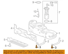 GM OEM 93-23 Bravada Fuel System Fuel System Components-Tank Strap Bolt 11519894