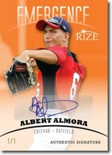 ALBERT ALMORA 2012 Rize Rookie Autograph ORANGE Auto EMERGENCE RC 1/1