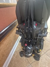 Used Black Quantum Q6 EDGE 3 Power Wheelchair, Left-side Joystick