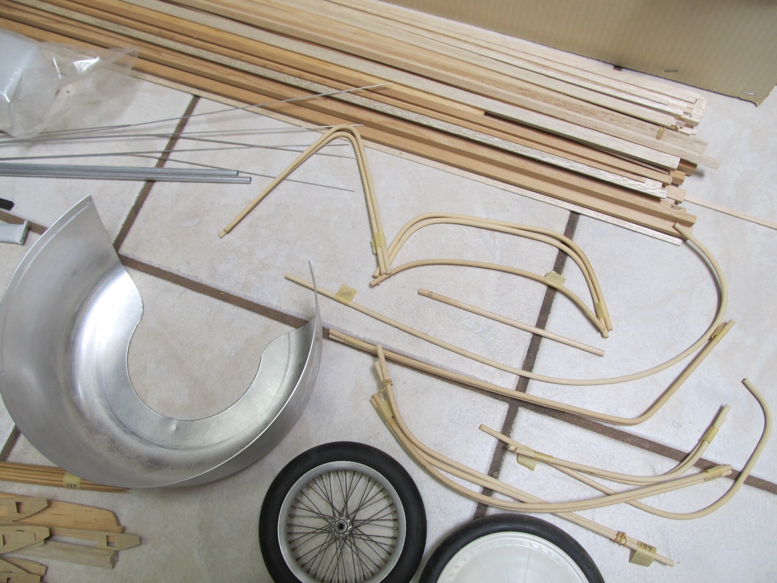 Vintage Proctor 1915 Nieuport 11 WW1 RC Model Airplane Kit AS IS