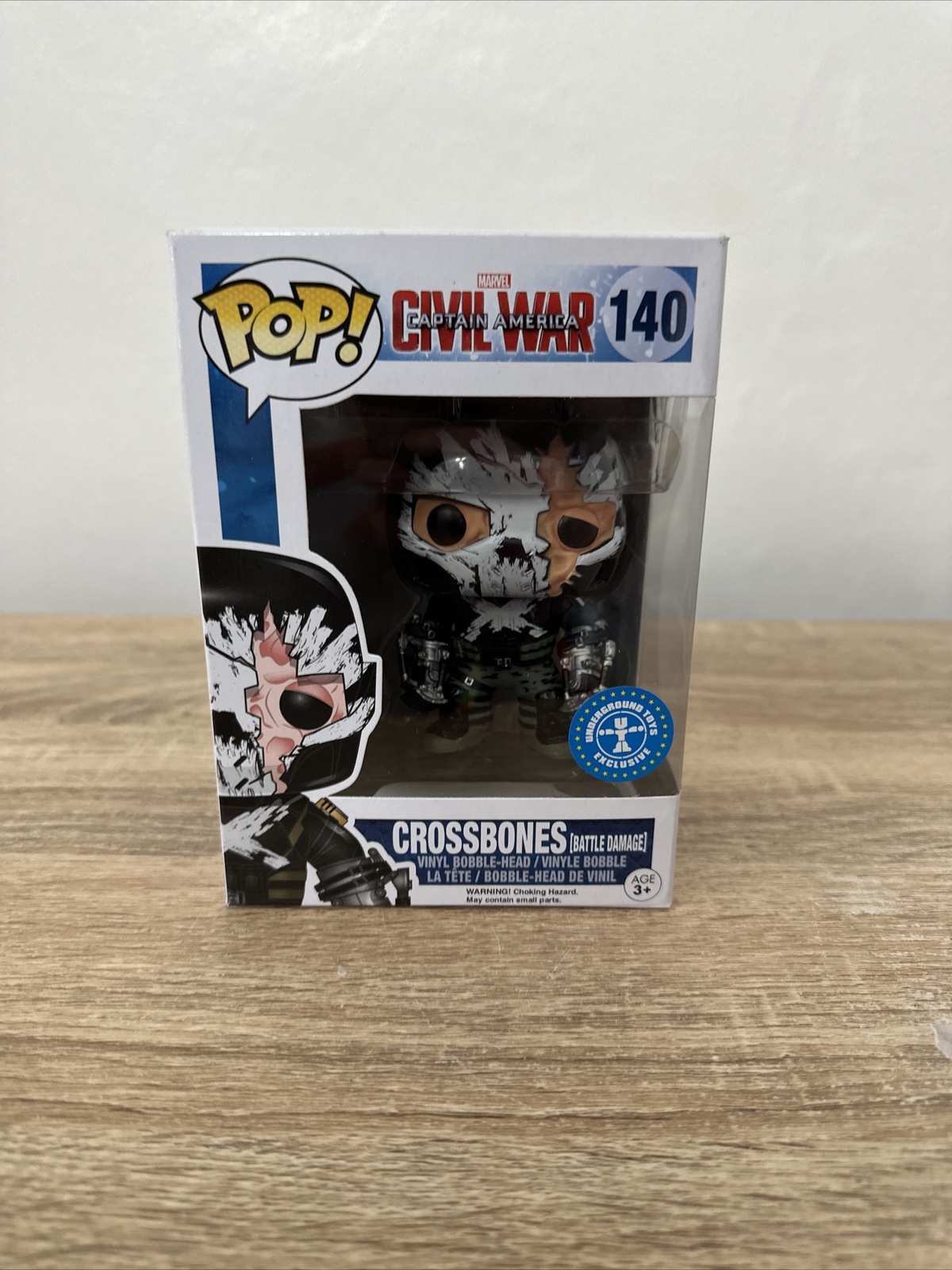 Funko Pop! Figuras De Vinilo - Crossbones #140 - - Exclusivo De Juguetes Subterráneos.