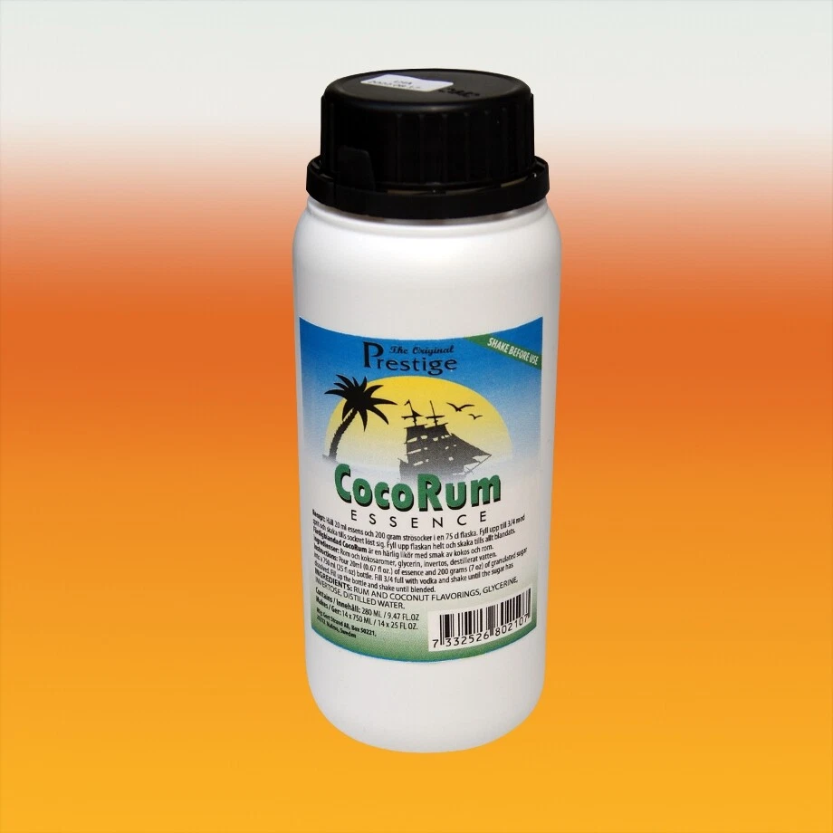 Original Prestige Bulk 280ml Coconut Rum Essence Spirit Flavours