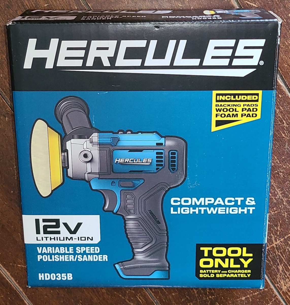 Variable Speed 12v Sander Polisher HERCULES 12V Cordless Variable