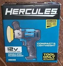 HERCULES 12V Cordless Variable Speed Polisher/Sander -TOOL ONLY- #57735