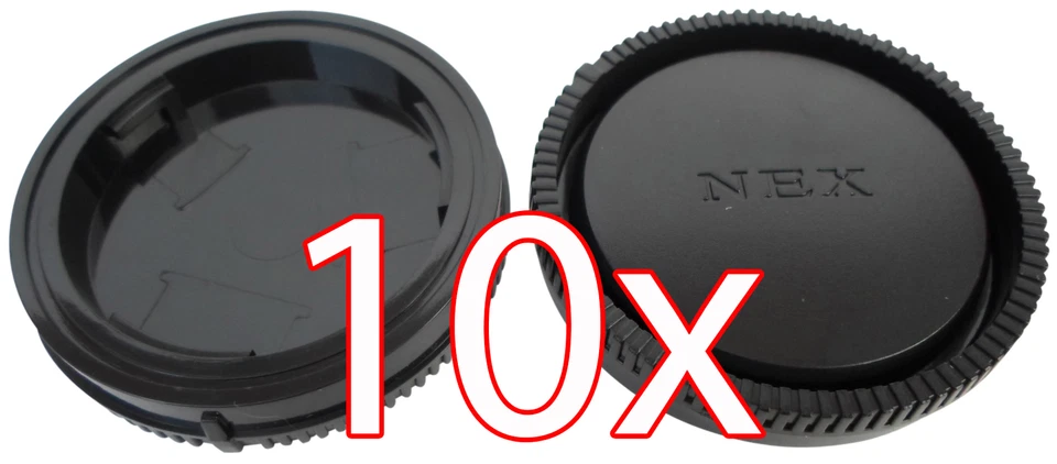 10 X Objektiv Rückdeckel Sony NEX / E-Mount Rear Lens Cap Deckel